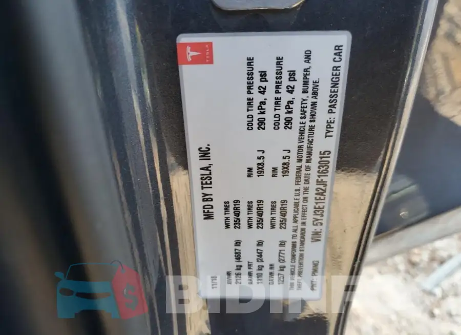 5YJ3E1EA2JF163015 Photo# 12