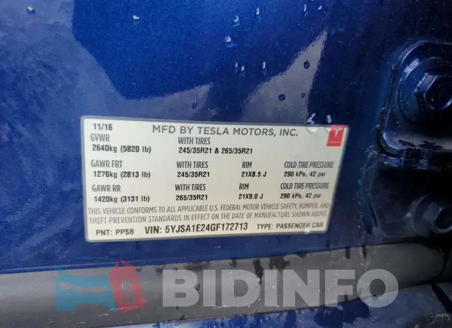 5YJSA1E24GF172713 Photo# 12