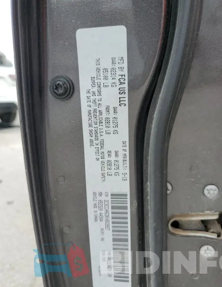 2C3CCAAG3KH663927 Photo# 12