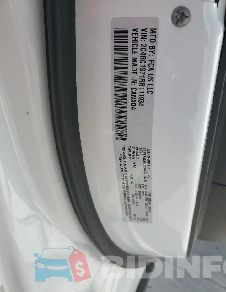 2C4RC1S71RR111934 Photo# 13