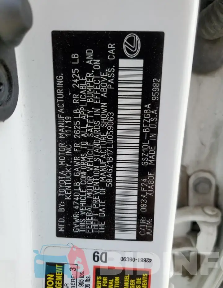 58AGZ1B17LU059063 Photo# 12
