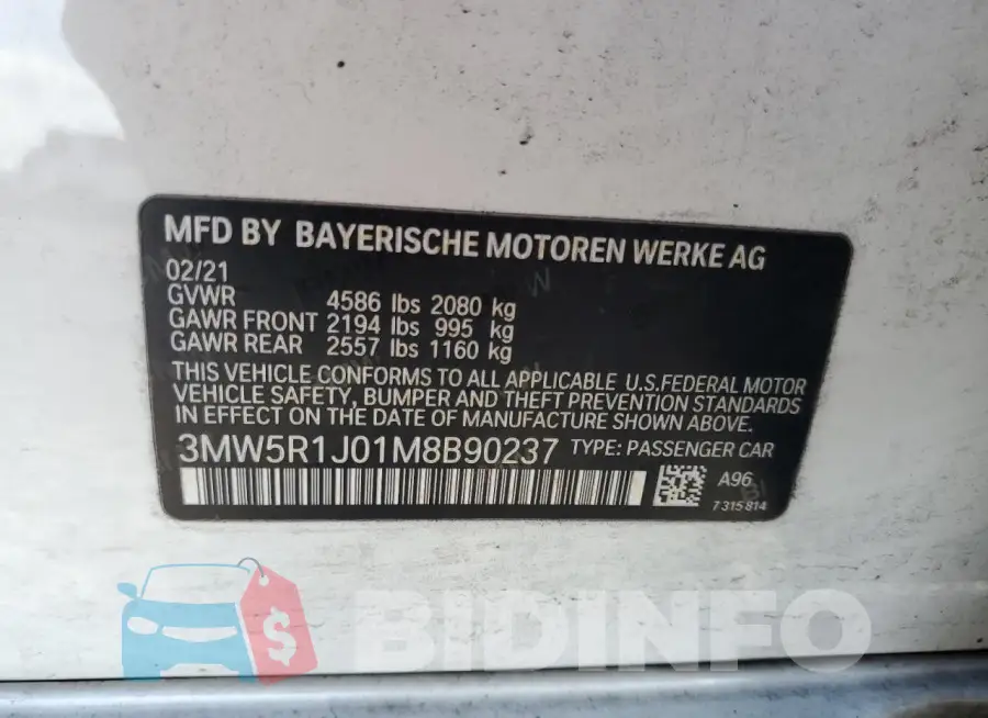 3MW5R1J01M8B90237 Photo# 12
