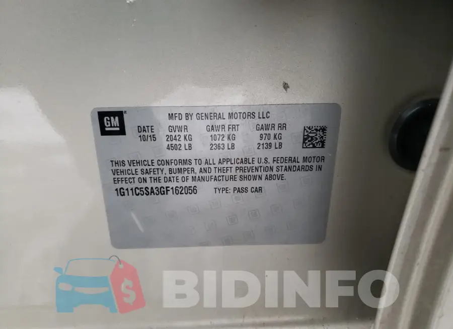 1G11C5SA3GF162056 Photo# 12