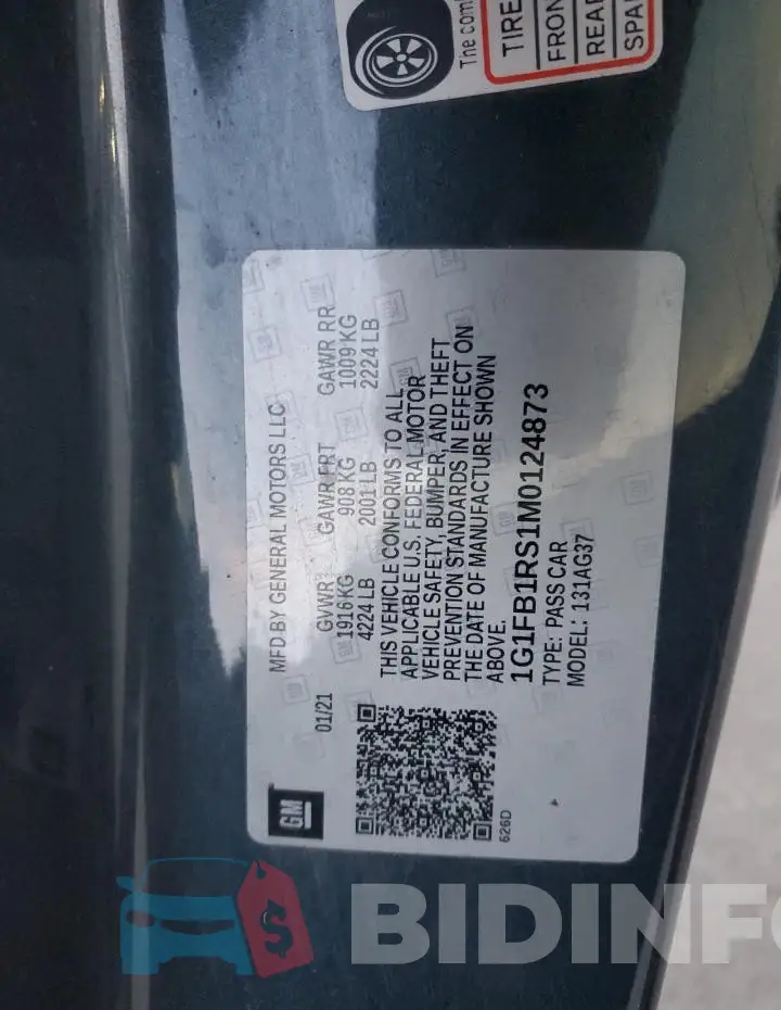 1G1FB1RS1M0124873 Photo# 12