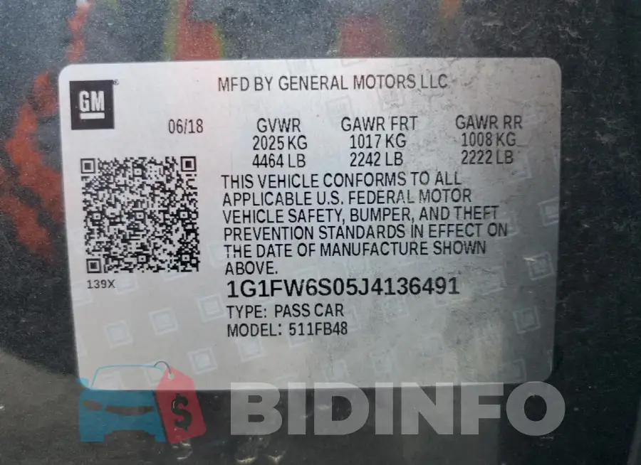 1G1FW6S05J4136491 Photo# 12
