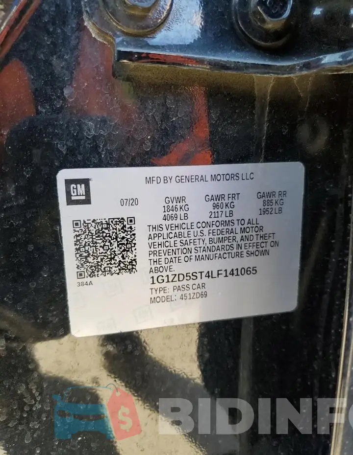 1G1ZD5ST4LF141065 Photo# 13
