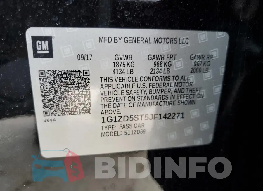 1G1ZD5ST5JF142271 Photo# 12