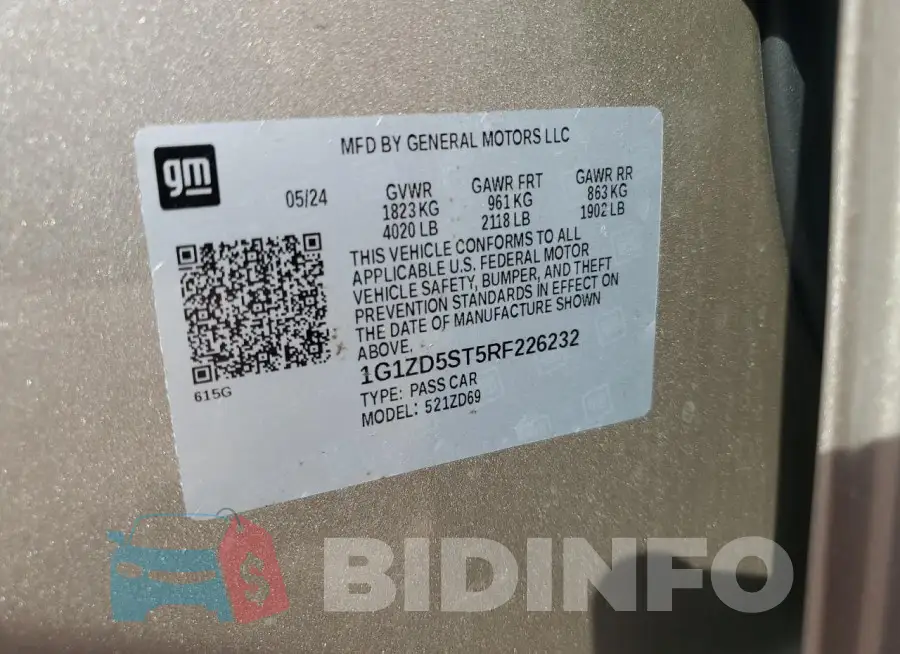 1G1ZD5ST5RF226232 Photo# 12