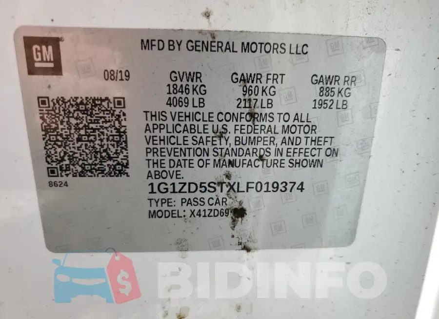 1G1ZD5STXLF019374 Photo# 12