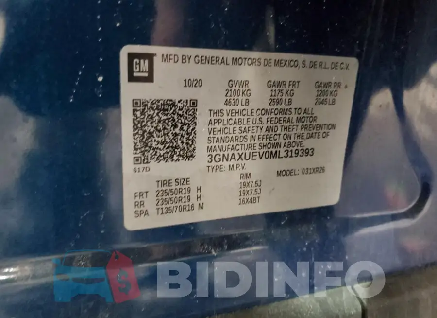 3GNAXUEV0ML319393 Photo# 13