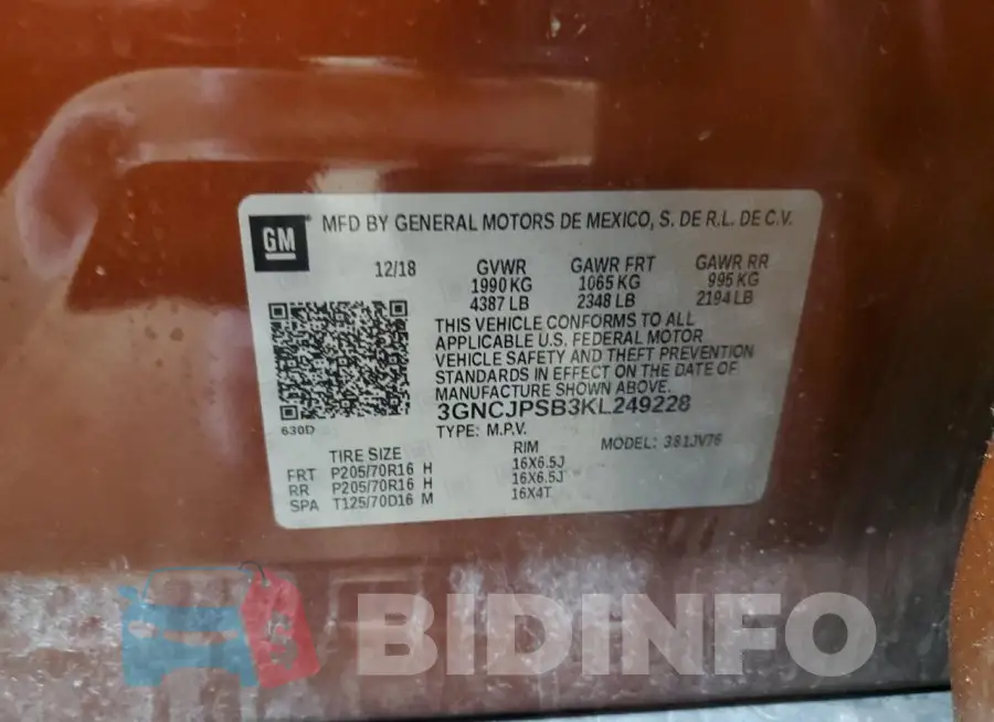 3GNCJPSB3KL249228 Photo# 13