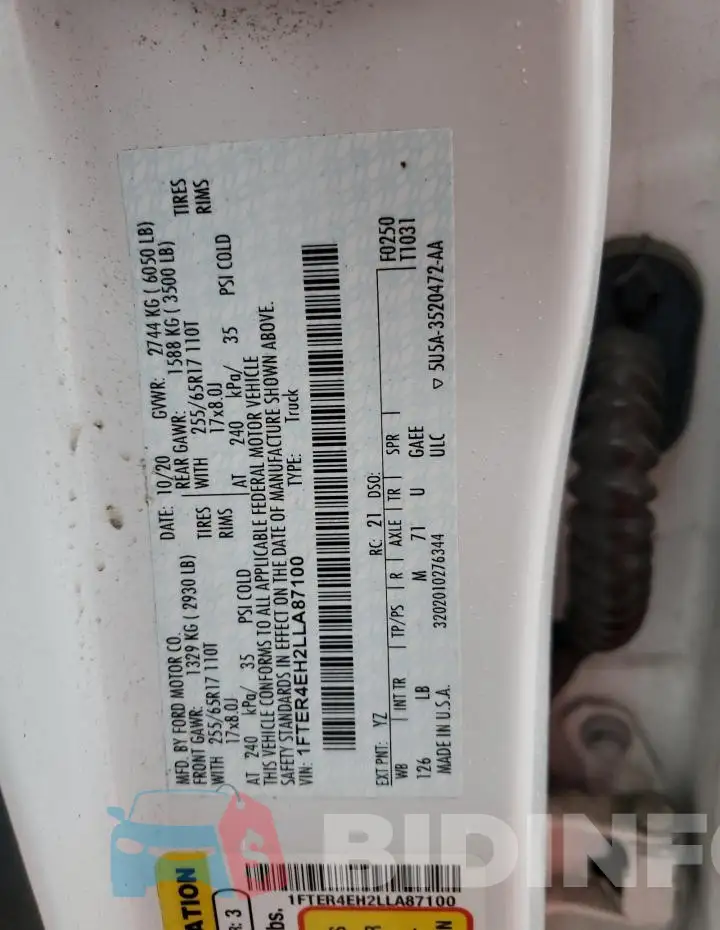 1FTER4EH2LLA87100 Photo# 12