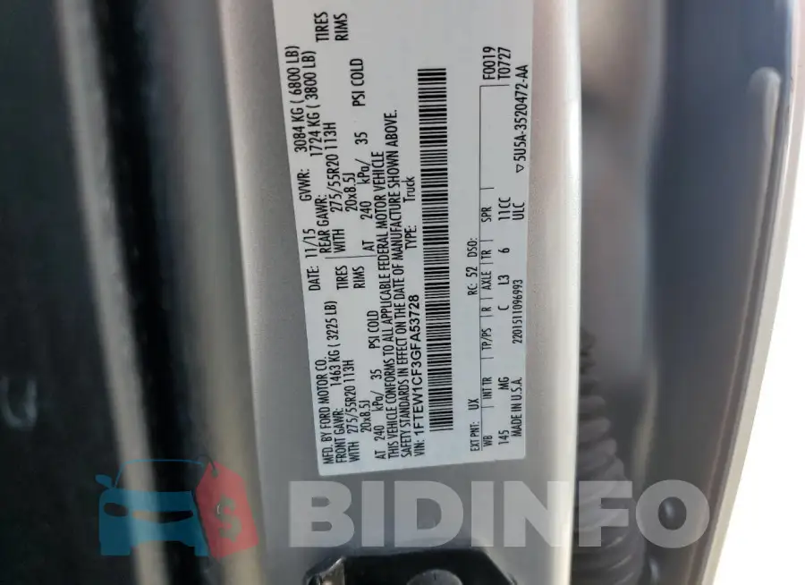 1FTEW1CF3GFA53728 Photo# 12