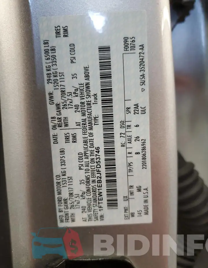 1FTEW1EB2JFD53746 Photo# 13