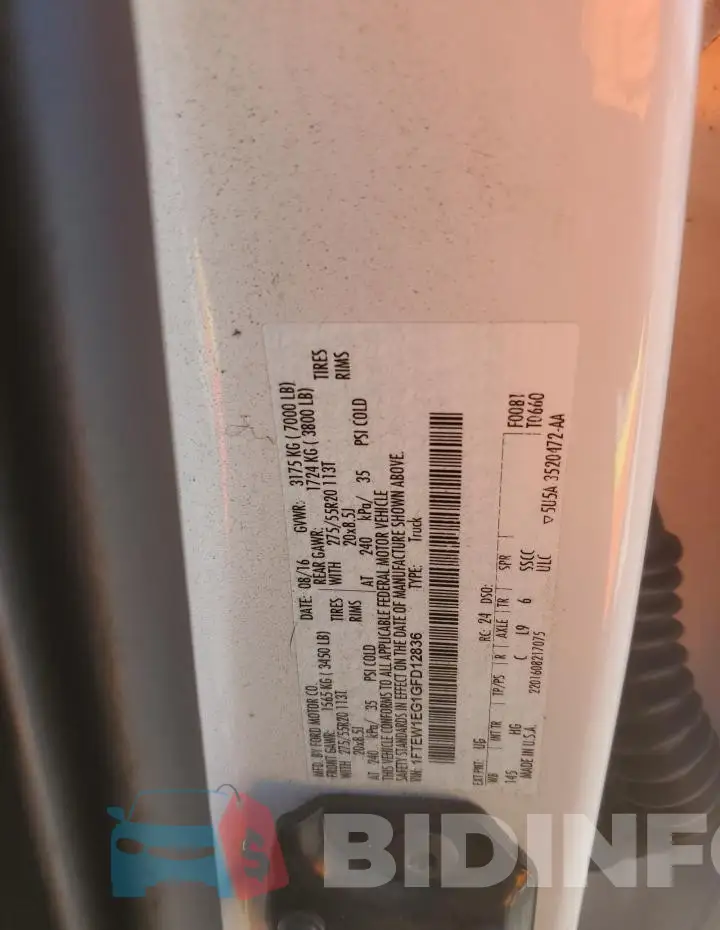 1FTEW1EG1GFD12836 Photo# 12