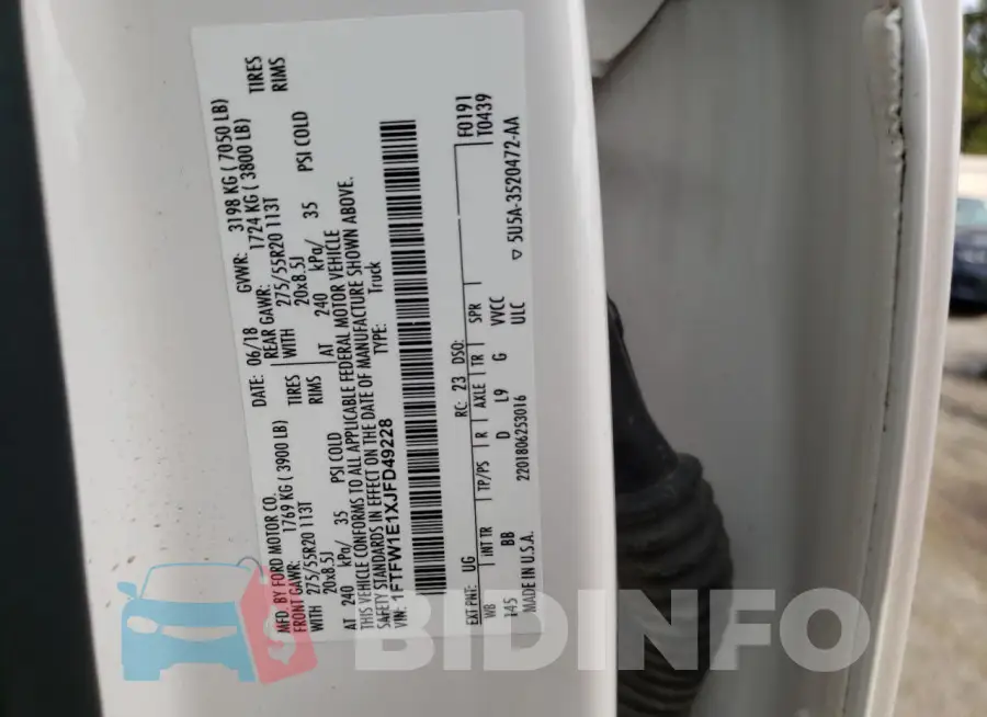 1FTFW1E1XJFD49228 Photo# 12