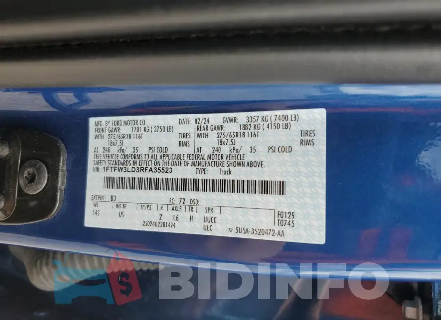 1FTFW3LD3RFA35523 Photo# 12