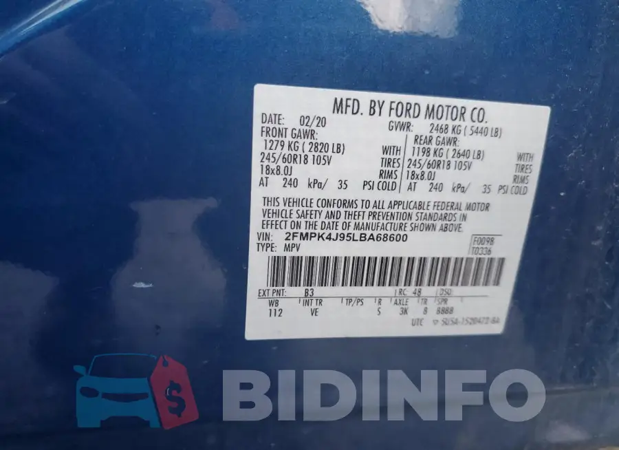 2FMPK4J95LBA68600 Photo# 13