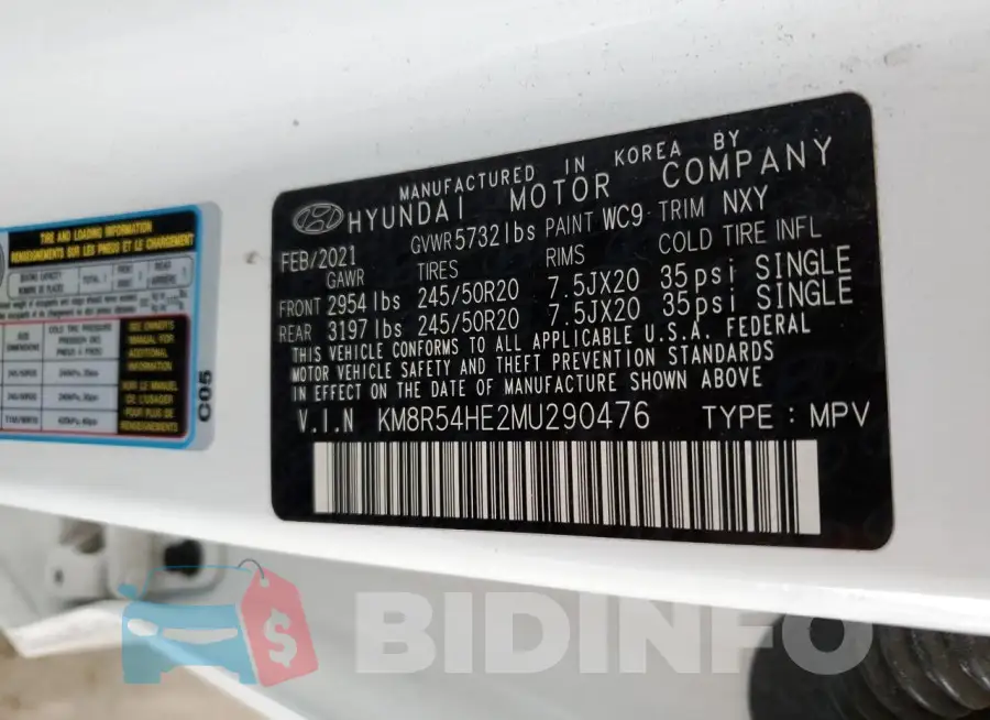 KM8R54HE2MU290476 Photo# 13