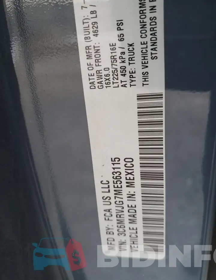 3C6MRVJG7ME563115 Photo# 13
