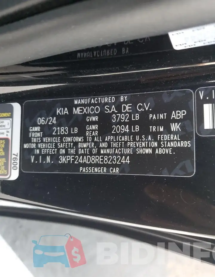 3KPF24AD8RE823244 Photo# 12