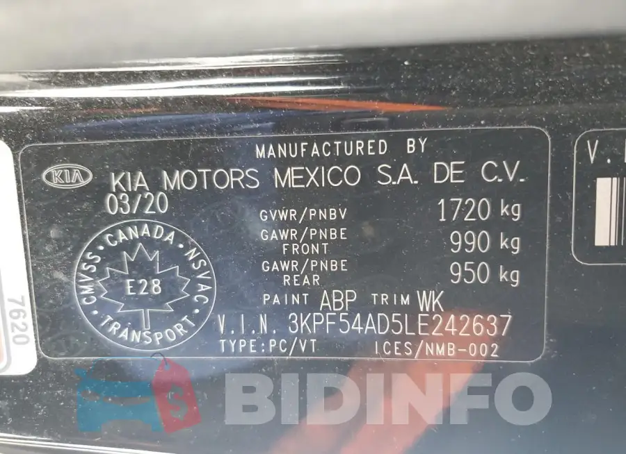3KPF54AD5LE242637 Photo# 12