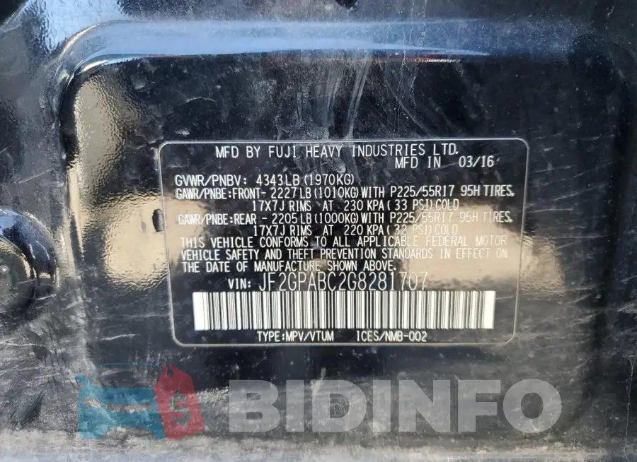 JF2GPABC2G8281707 Photo# 12
