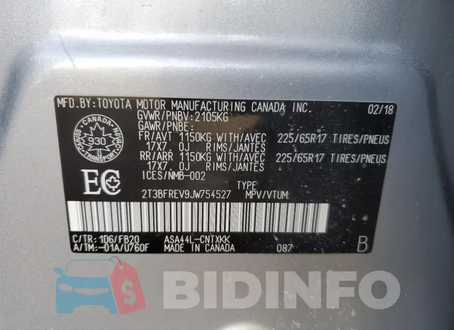 2T3BFREV9JW754527 Photo# 13