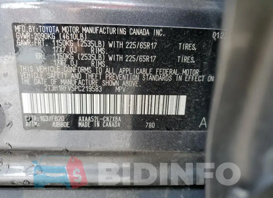 2T3H1RFV5PC219583 Photo# 14