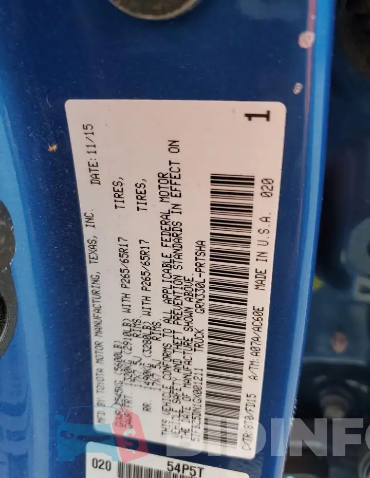 5TFBZ5DN1GX001211 Photo# 12
