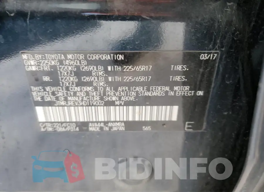 JTMRJREV3HD119002 Photo# 13