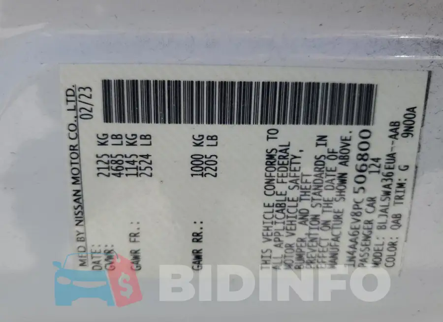 1N4AA6EV8PC506800 Photo# 12