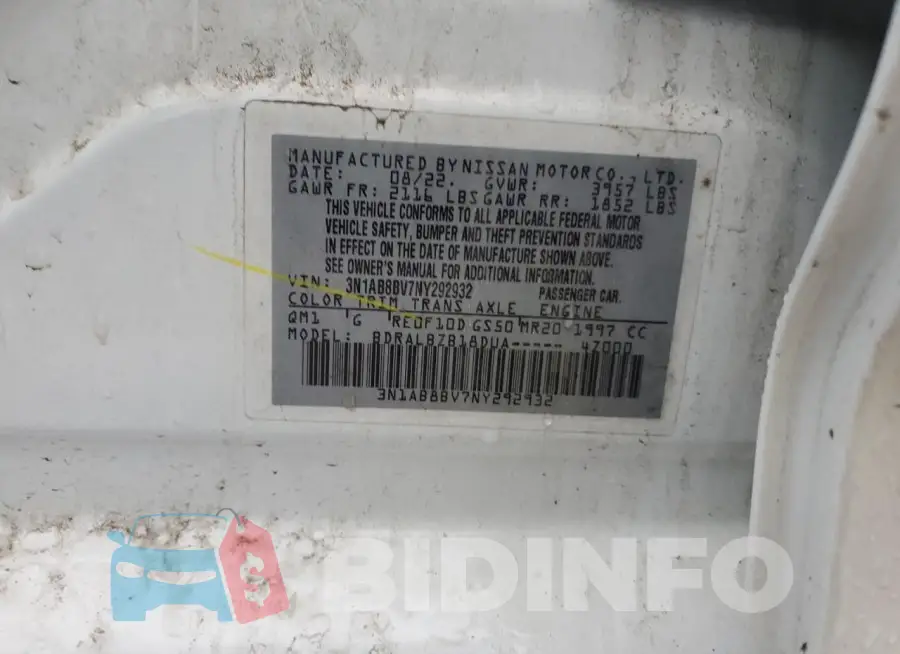 3N1AB8BV7NY292932 Photo# 13