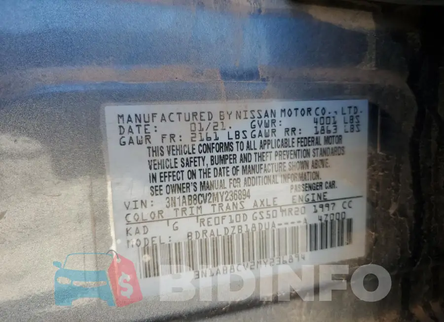 3N1AB8CV2MY236894 Photo# 12