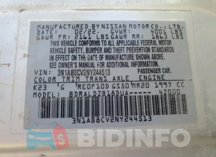 3N1AB8CV2NY244513 Photo# 12