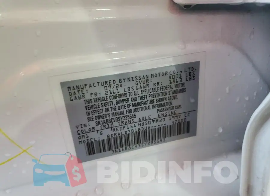 3N1AB8CV3SY225545 Photo# 12