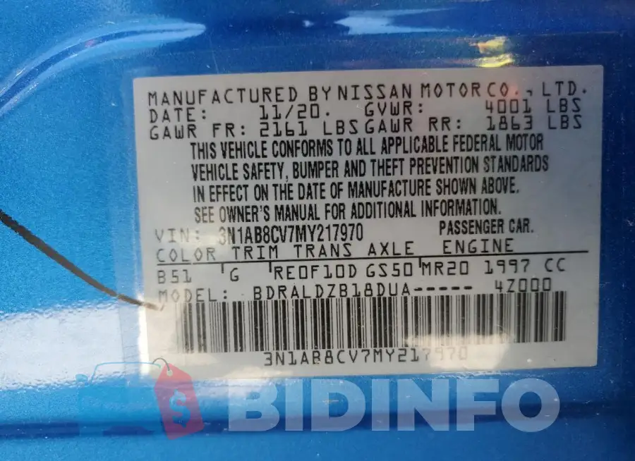 3N1AB8CV7MY217970 Photo# 12