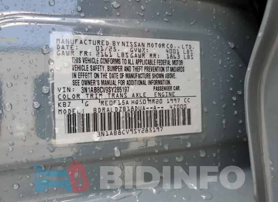 3N1AB8CV9SY285197 Photo# 12