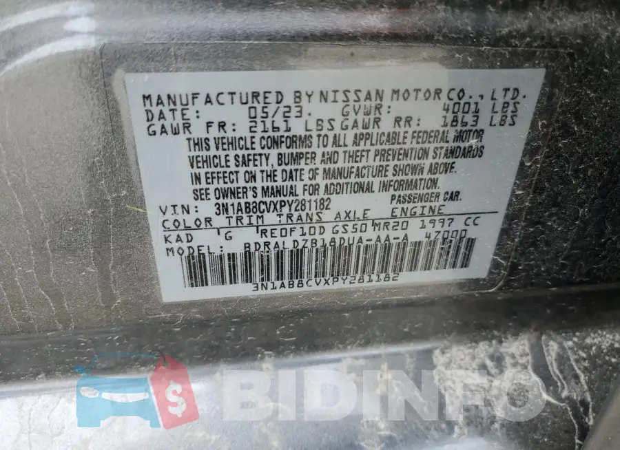 3N1AB8CVXPY281182 Photo# 12