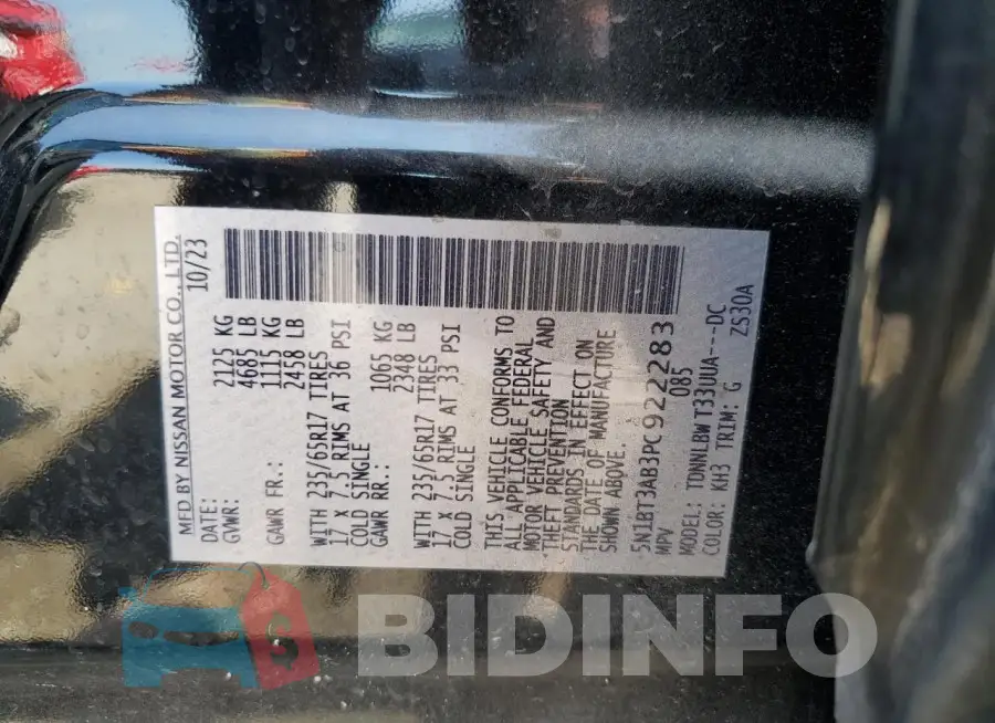 5N1BT3AB3PC922283 Photo# 13