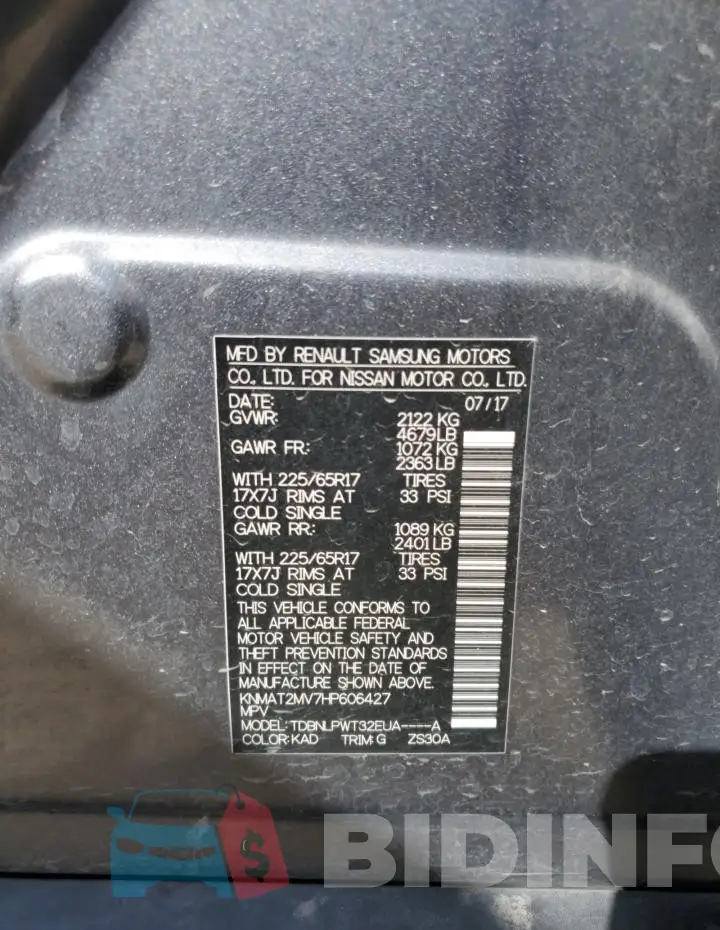 KNMAT2MV7HP606427 Photo# 13