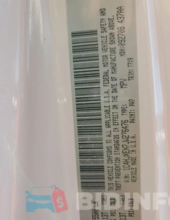 1C4HJXEN7JW276476 Photo# 12