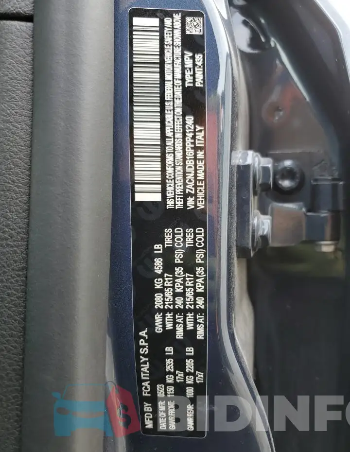 ZACNJDB16PPP41240 Photo# 12