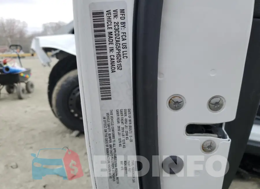 2C3CDZAG5PH526152 Photo# 12