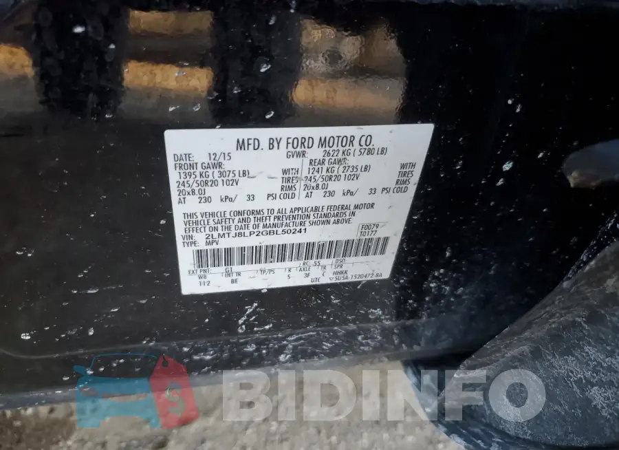 2LMTJ8LP2GBL50241 Photo# 13
