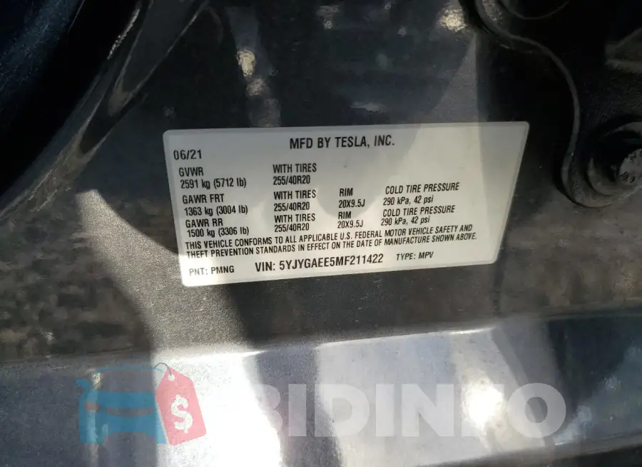 5YJYGAEE5MF211422 Photo# 13