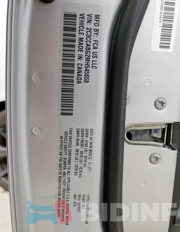 2C3CCABG2MH545658 Photo# 13