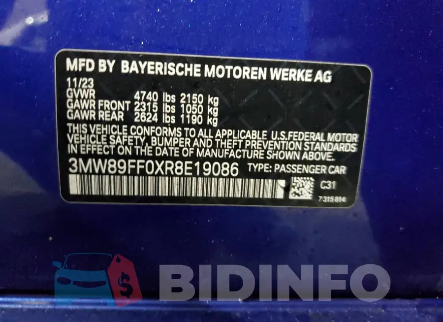3MW89FF0XR8E19086 Photo# 12