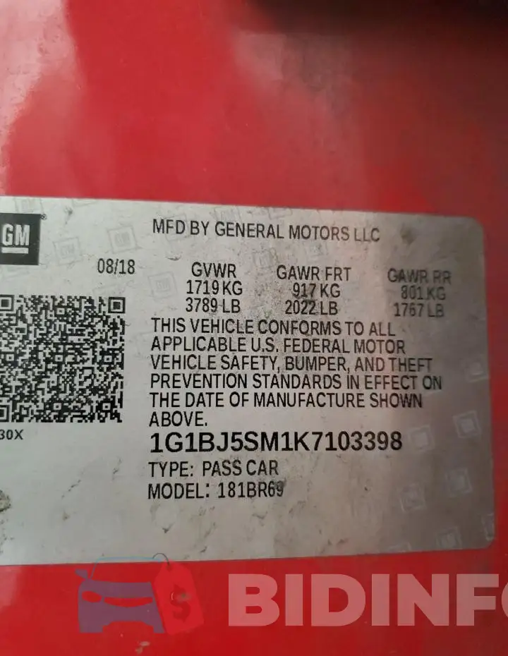 1G1BJ5SM1K7103398 Photo# 12