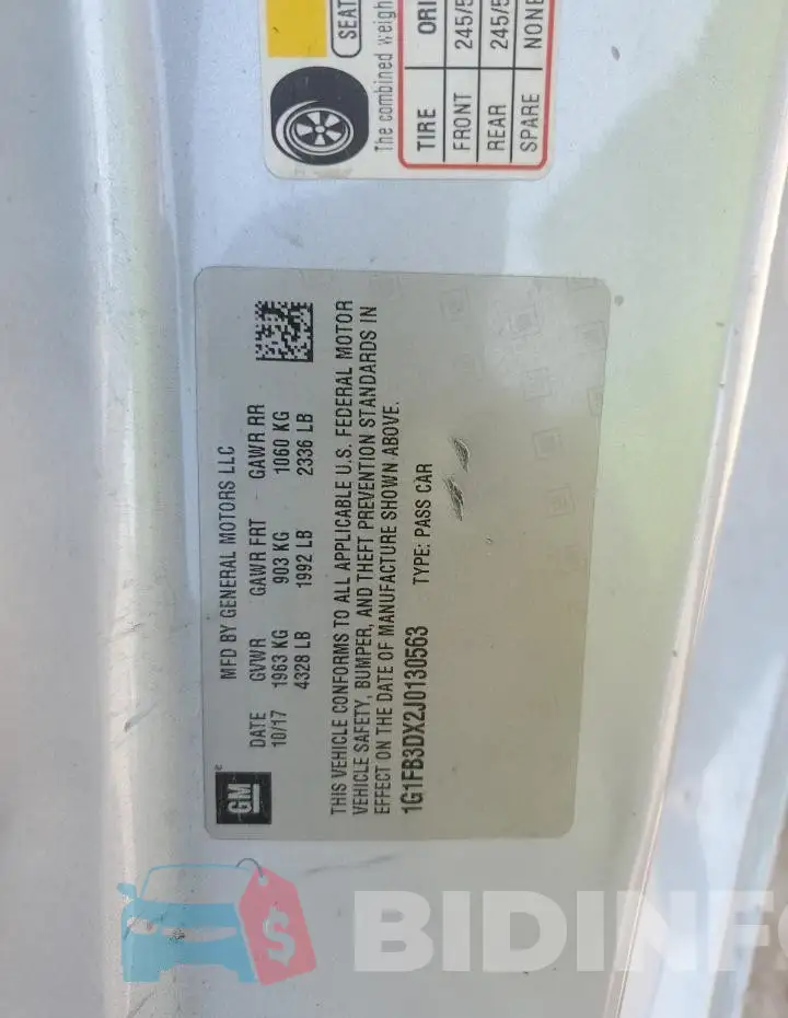 1G1FB3DX2J0130563 Photo# 13